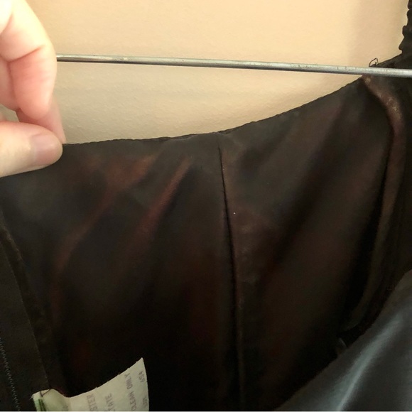 Vintage ‘90s Black Bardot Neckline Tea-Length Gown - Picture 9 of 9